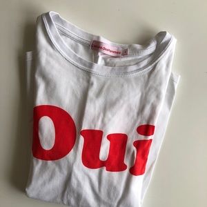 Oui & Non White Tee